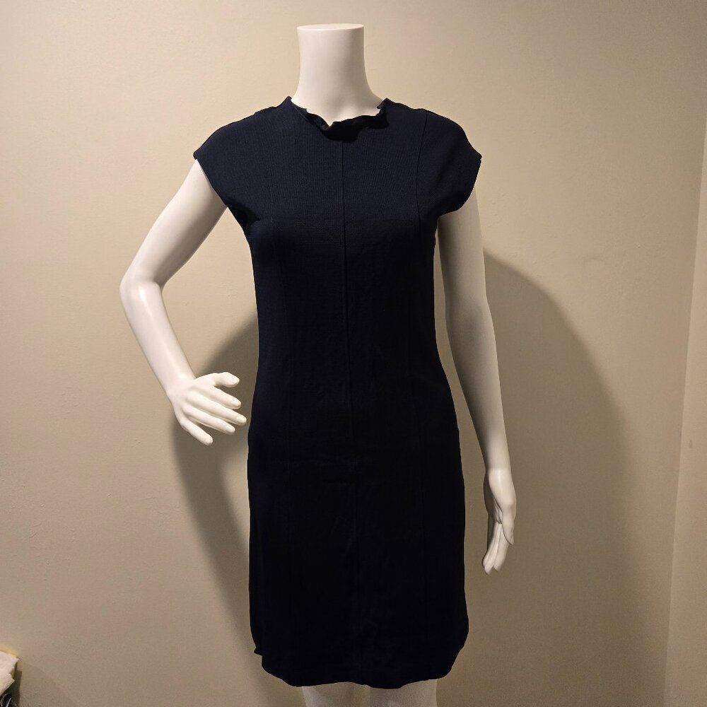Theory Onine Oxford Knit Dress Navy Blue 6